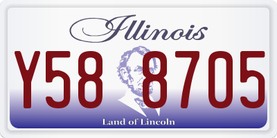 IL license plate Y588705