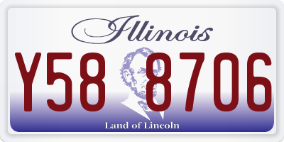 IL license plate Y588706