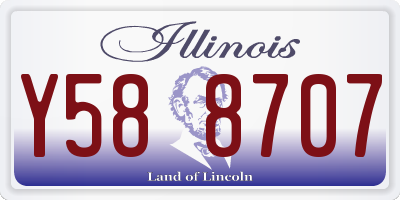 IL license plate Y588707