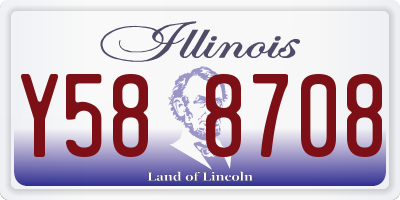 IL license plate Y588708