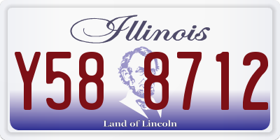 IL license plate Y588712