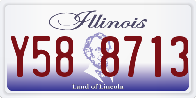 IL license plate Y588713