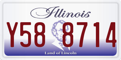 IL license plate Y588714