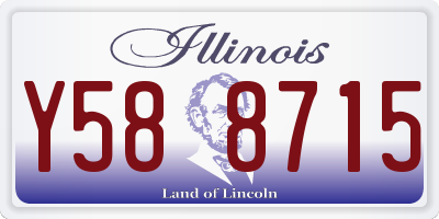 IL license plate Y588715