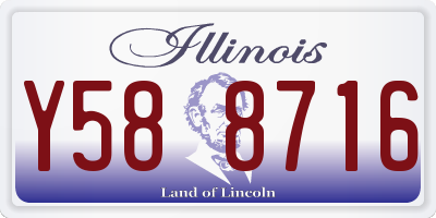 IL license plate Y588716