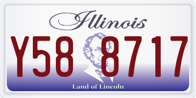 IL license plate Y588717