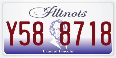 IL license plate Y588718