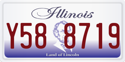 IL license plate Y588719