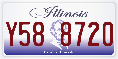 IL license plate Y588720