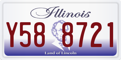 IL license plate Y588721