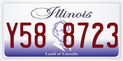 IL license plate Y588723