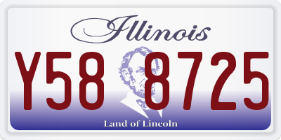 IL license plate Y588725