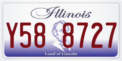 IL license plate Y588727