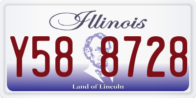 IL license plate Y588728