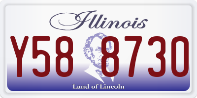 IL license plate Y588730
