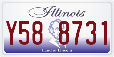 IL license plate Y588731