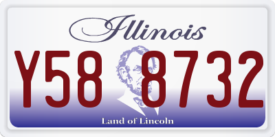 IL license plate Y588732