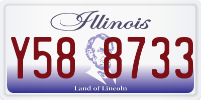 IL license plate Y588733