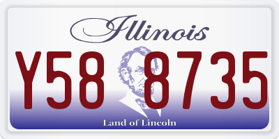 IL license plate Y588735