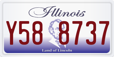 IL license plate Y588737