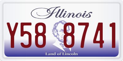 IL license plate Y588741