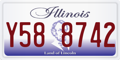IL license plate Y588742