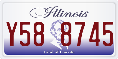 IL license plate Y588745