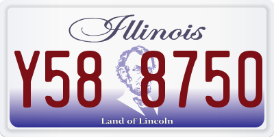 IL license plate Y588750