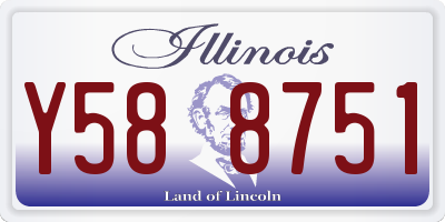 IL license plate Y588751