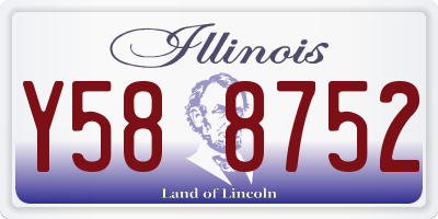 IL license plate Y588752