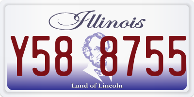 IL license plate Y588755