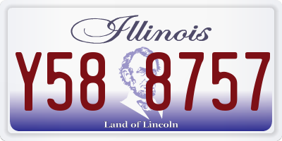 IL license plate Y588757