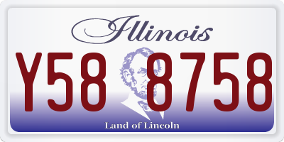 IL license plate Y588758