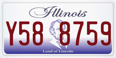IL license plate Y588759