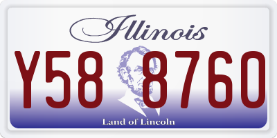 IL license plate Y588760