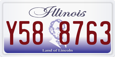IL license plate Y588763