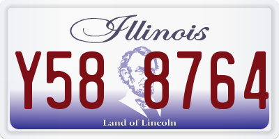 IL license plate Y588764