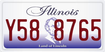 IL license plate Y588765