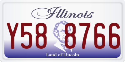 IL license plate Y588766
