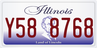 IL license plate Y588768