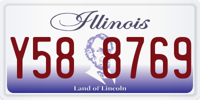 IL license plate Y588769