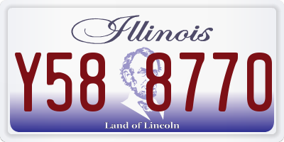 IL license plate Y588770
