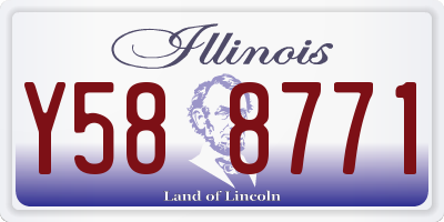 IL license plate Y588771