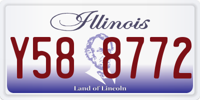 IL license plate Y588772