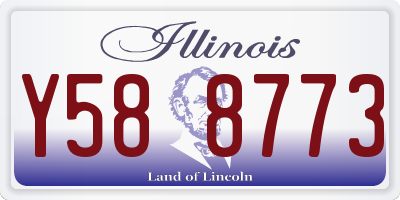 IL license plate Y588773