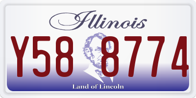 IL license plate Y588774