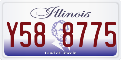 IL license plate Y588775