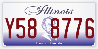 IL license plate Y588776