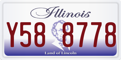 IL license plate Y588778