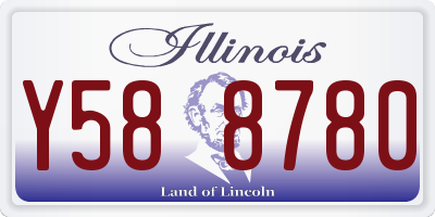 IL license plate Y588780